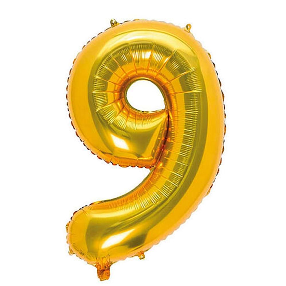 BALON FOLYO RAKAM*9 GOLD