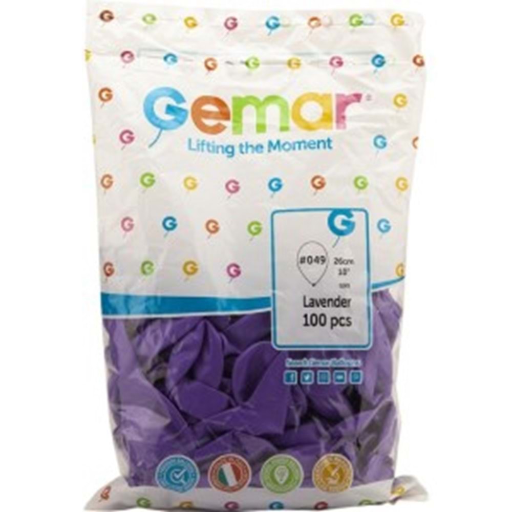 BALON-METALİK GEMAR PKT*100-LAVANTA