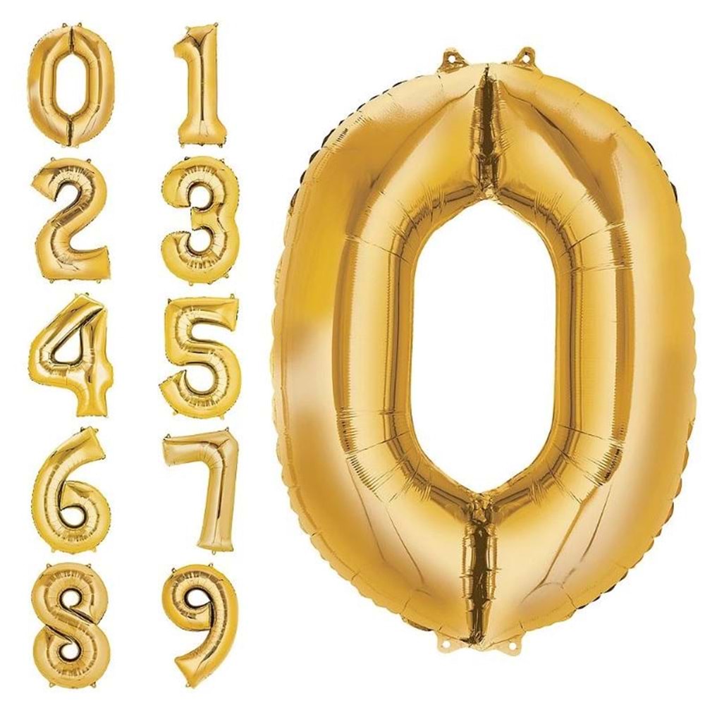 BALON FOLYO RAKAM&HARF 34 INCH*MİX