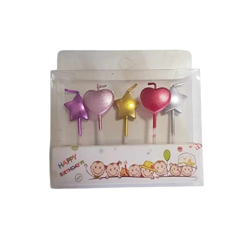 MUM METALİK YILDIZ-KALP PKT*4-MİX