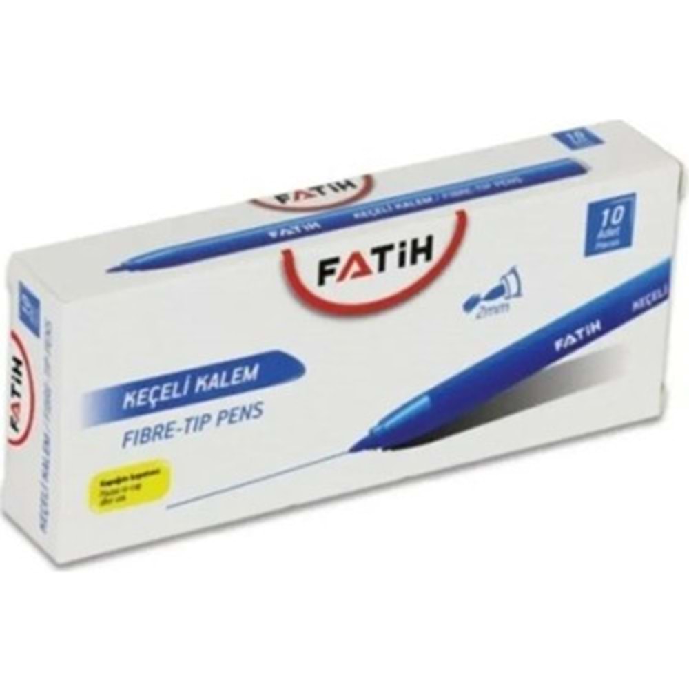 KEÇELİ KALEM-FATİH PKT*10 MAVİ