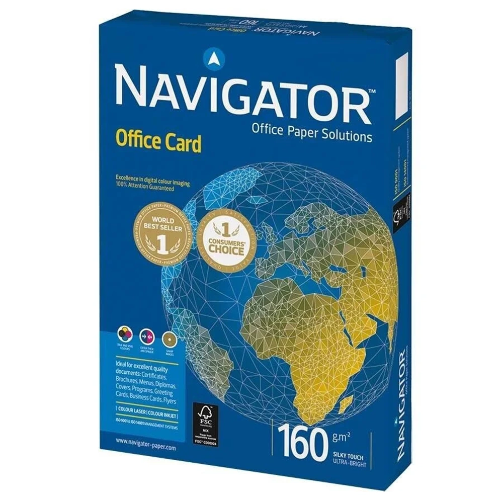 FOTOKOPİ KAĞIDI A4-NAVİGATÖR PKT*250 160GR.