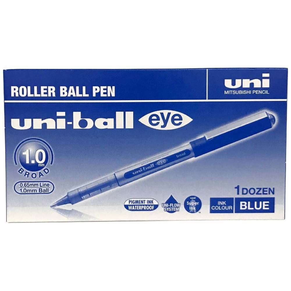 ROLLER-UNİ-BALL EYE MİCRO 1.0 MM.PKT*12 -MAVİ