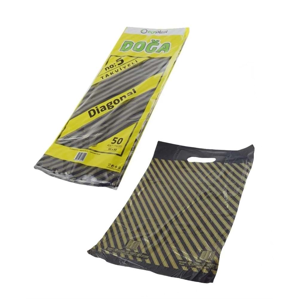 POŞET TAKVİYELİ-NO.5 50x60 DOĞA PLST.PKT*50
