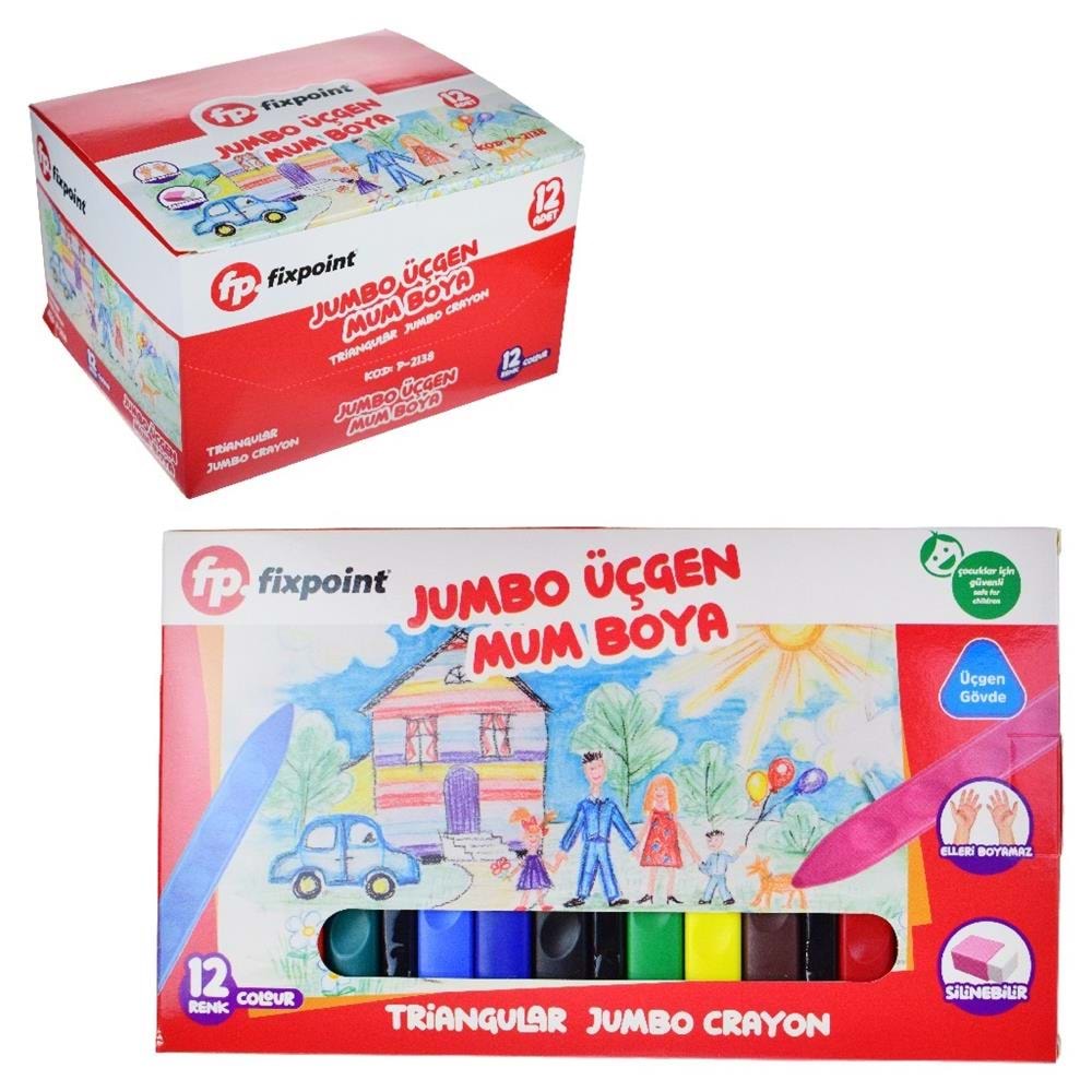 MUM BOYA-FİXPOİNT ÜÇGEN JUMBO P-2138 PKT*12