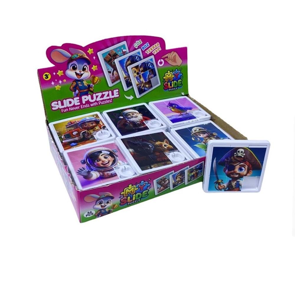 PUZZLE-KAYDIRMALI 9 PARÇA KÜÇÜK BOY-PKT* 24
