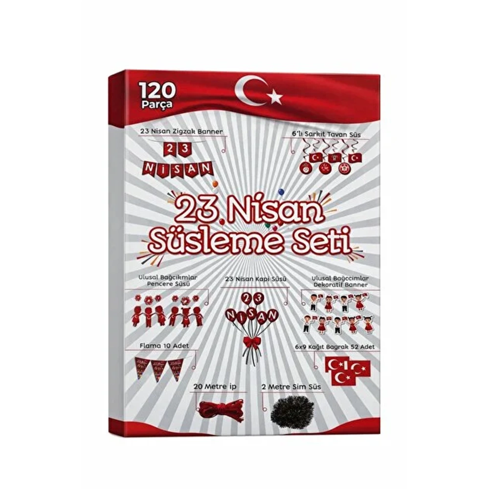 23 NİSAN-SÜSLEME SETİ*120 PARÇA