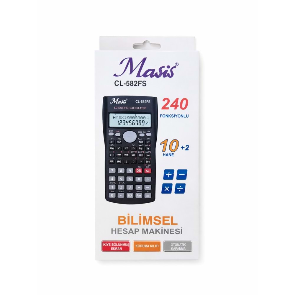 HESAP MAKİNESİ-BİLİMSEL CL-582FS*12 HANELİ