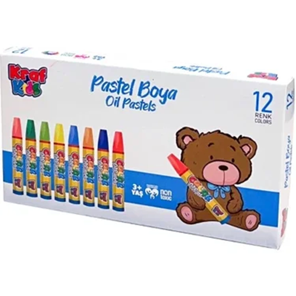 PASTEL BOYA-KRAFF KİDS PKT*12