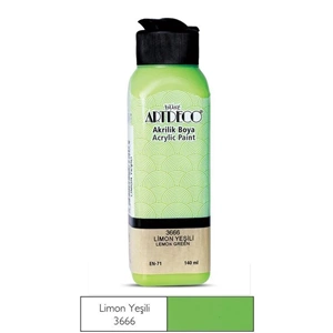AKRİLİK BOYA-140ML.ARTDECO*3666-LİMON YEŞİLİ
