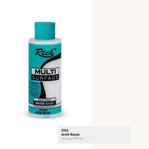 AKRİLİK BOYA-MULTİ SURFACE 120CC.RİCH*2102-ANTİK BEYAZ