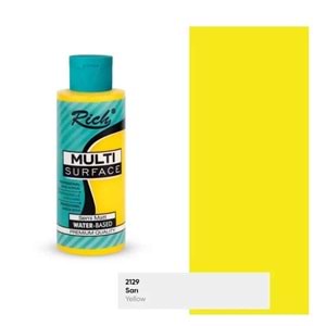 AKRİLİK BOYA-MULTİ SURFACE 120CC.RİCH*2129-SARI