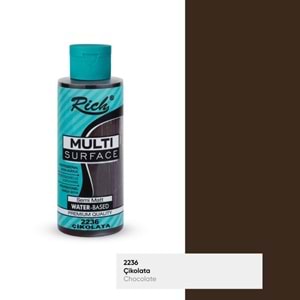 AKRİLİK BOYA-MULTİ SURFACE 120CC.RİCH*2236-ÇİKOLATA