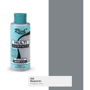 AKRİLİK BOYA-MULTİ SURFACE 120CC.RİCH*2312-MARJİNAL GRİ