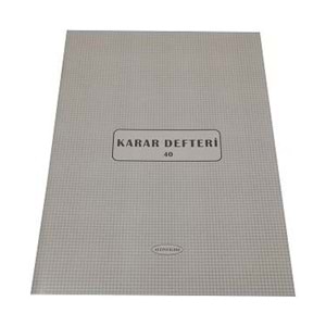 KARAR DEFTERİ*40YP