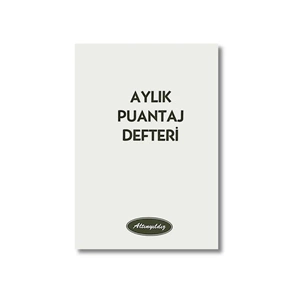 PUANTAJ DEFTERİ*KÜÇÜK BOY