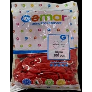 BALON-BAYRAK BASKILI GEMAR PKT*100