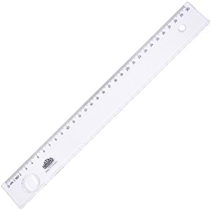 CETVEL-HATAS BÜRO CETVELİ MERCEKLİ 30CM