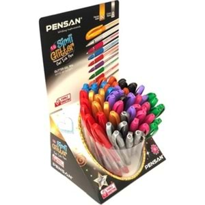 JEL KALEM-PENSAN GLITTER SİMLİ RENKLİ PKT*60-STANDLI