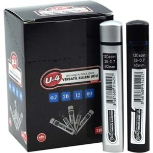 KALEM UCU-U4 0,7 60MM PKT*12 SİYAH-BEYAZ TÜP