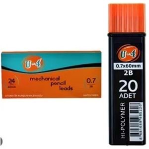 KALEM UCU-U4 2B 60MM 0.7 PKT*24