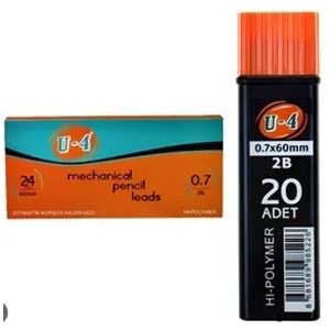 KALEM UCU-U4 CETVELLİ 2B 75MM 0.7 PKT*24