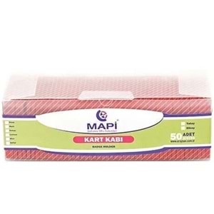 KART KABI-MAPİ YATAY PKT*50-KIRMIZI