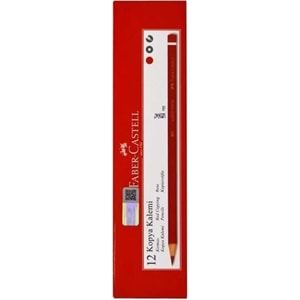 KIRMIZI KURŞUN KALEM-FABER CASTELL BASİC PKT*12