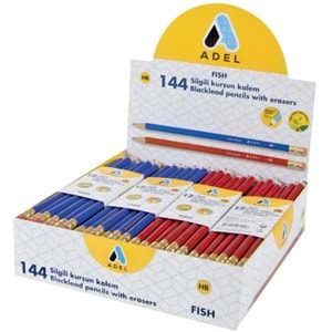 KURŞUN KALEM-ADEL FİSH SİLGİLİ PKT*12