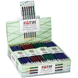 KURŞUN KALEM-FATİH PKT*144-KÖŞELİ SİLGİLİ