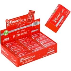 SİLGİ-MİKRO KIRMIZI SOFT PKT*24