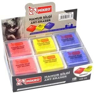 SİLGİ-MİKRO RENKLİ HAMUR PKT*18