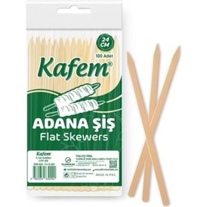 YASSI ADANA ŞİŞ-GREEN 24CM PKT*100