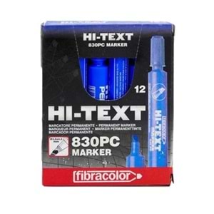 TAHTA KALEMİ-HI-TEXT MARKER KESİK UÇ PKT*12-MAVİ