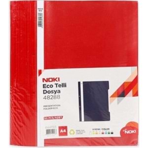 TELLİ DOSYA-NOKI EKO.PKT*50*KIRMIZI