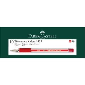 TÜKENMEZ KALEM-FABER CASTEL 1425 PKT*10-KIRMIZI
