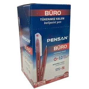 TÜKENMEZ KALEM-PENSAN BÜRO 1,0 PKT*50-KIRMIZI