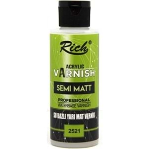 VERNİK-120 CC.RİCH SU BAZLI*2521-YARI MAT