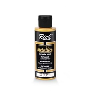 AKRİLİK BOYA-METALİK 120CC.RİCH 03956-ALTIN