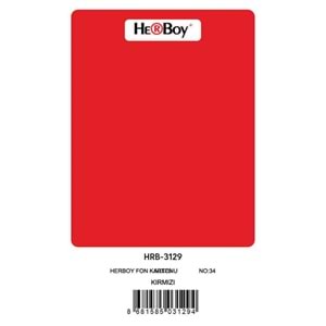 FON KARTON 35x50-160GR.HERBOY PKT*100-KIRMIZI