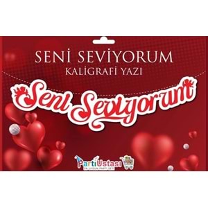 KUTULU KALİGRAFİ*SENİ SEVİYORUM
