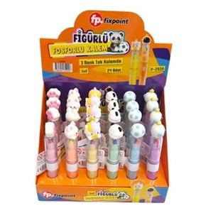 FOSFORLU KALEM-FİXPOİNT FİGÜRLÜ P-2939 3İN1 PKT*24