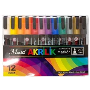 MARKER KALEM-AKRİLİK MASİS 2,0MM. PKT*12