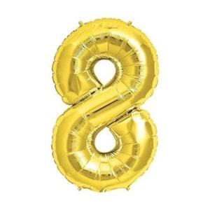 BALON FOLYO RAKAM*8 GOLD