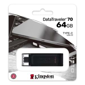 USB-3.2 SİYAH KASA*64 GB TYPE-C