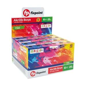 AKRİLİK BOYA-FİXPOİNT P-6942 25ML.PKT*6