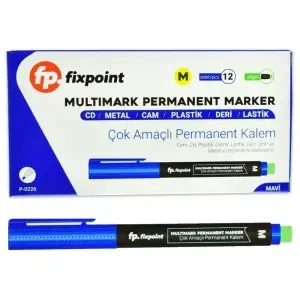 ASETAT KALEMİ-SİLGİLİ P-0226 PKT*12 M-MAVİ