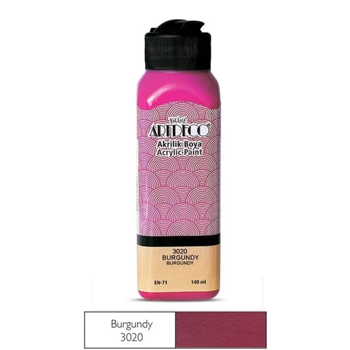 AKRİLİK BOYA-140ML.ARTDECO*3020-BURGUNDY