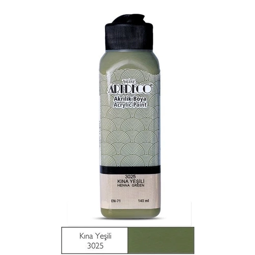 AKRİLİK BOYA-140ML.ARTDECO*3025-KINA YEŞİLİ