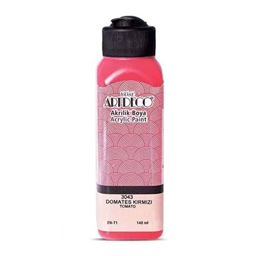 AKRİLİK BOYA-140ML.ARTDECO*3043-DOMATES KIRMIZI